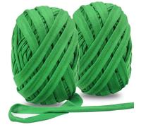 tenn well Lot de 2 rouleaux d'attaches souples pour plantes grimpantes, plantes grimpantes, vignes et légumes - 60 m - Vert