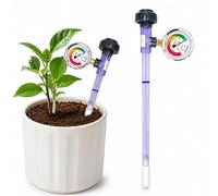 Tensiomètre de Sol, capteur de potentiel hydrique de la Zone racinaire | Guide de surveillance de l'irrigation avec embout en céramique et cadran à code couleur, 0 à -100 kPa, pour jardins