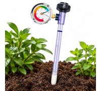Tensiomètre de sol, capteur de potentiel hydrique racinaire, 0 à -100 kPa, cadran à lecture claire, pointe en céramique haute sensibilité, pour surveiller l'état du sol dans les champs agricoles(30cm)