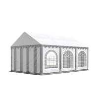 TOOLPORT PRO 4x6 m tente de réception, PVC 750, H. 2 m, gris-blanc - (7219)