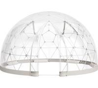 Tente bulle de jardin 12 x 7,2 pieds pour 4 à 7 personnes Dôme géodésique transparent pour l'extérieur