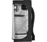Tente de culture Growbox - Kit complet - Environ 120 cm - Ventilateur et filtre à charbon actif - Lampe LED à spectre complet pour plantes - Intensité réglable