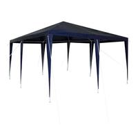 vidaXL Tente de réception 400 x 400 x 266 cm bleue – Polyéthylène et acier