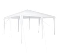 Tente de fête pliable - vidaXL - 400x400x266 cm - Blanc - Polyéthylène et acier - Résistant aux UV - Résistant à l'eau