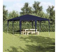 vidaXL Tente de réception 400 x 400 x 266 cm bleue – Polyéthylène et acier
