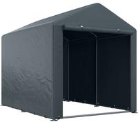 Tente de garage, 1,6 x 2,18 x 1,72 m Tente de stockage avec protection UV, porte à fermeture éclair, hydrofuge Garage en film plastique pour outils de jardinage