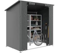 Tente de Garage Outsunny 1,9 x 1,2 m Tente de Garage imperméable avec Toit en appentis Porte à Fermeture éclair Enroulable Fenêtres Cadre métallique renforcé Résistante aux UV de Stockage