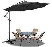 Tente de jardin Ø 3,5 m, grise – Une solution pratique pour créer de l'ombre dans le jardin et sur la terrasse
