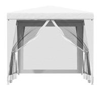 Tente de jardin - lemon - et 4 parois latérales - en maille - 2,5x2,5 m Blanc t207