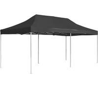 Tente de jardin pliable en aluminium, 6x3 mètres, anthracite. Pavillon, tente pliable, gazebo, abri de jardin, protection solaire, tente pour piscine, tente pop-up, pergola