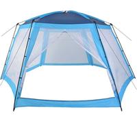 Tente de piscine Tissu 590x520x250 cm Bleu