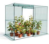 Tente de protection des plantes VEVOR, filet de protection des plantes 2396 x 1200 x 1800 mm, porte avec fermeture éclair, cage pour plantes pour plates-bandes surélevées en extérieur, filet de protec