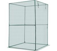 Tente de protection pour plantes SucceBuy, 1200 x 1200 x 1800 mm avec couverture en filet, porte avec fermeture éclair, robuste et résistante au vent, cage idéale pour les plates-bandes surélevées en
