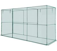 Tente de protection pour plantes SucceBuy, 3560 x 1200 x 1940 mm avec couverture en filet, porte à fermeture éclair, résistante au vent, cage pour plantes pour plates-bandes surélevées, jardin, terras