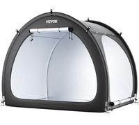 Tente de rangement pour vélos d'extérieur Tente pour vélos à double porte en forme d'éventail pouvant accueillir 4 à 5 vélos