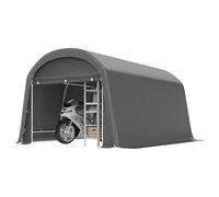 Tente de rangement pour vélos Outsunny, abri à vélos étanche avec porte, couverture anti-poussière pour vélos, abri, remise pour la maison, l'extérieur, le jardin arrière-cour 300x450x230 cm, gris