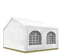 Tente de réception 3x5 m, Toile de Haute qualité PE 450 N Blanc Construction en Acier galvanisé avec raccordement par vissage