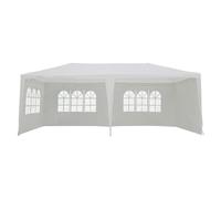 Tente de réception 3x6m ALIZÉ, Structure Acier renforcé, fenêtres stylisées, Toile déperlante, Panneau Velcro