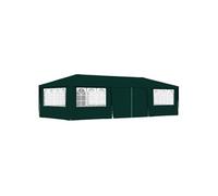 Tente de réception avec parois latérales 4x9 m Vert 90 g m²