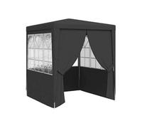 vidaXL Tente de réception professionnelle 2×2 m avec parois latérales Anthracite 90 g/m²
