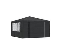 vidaXL Tente de réception professionnelle 4×4 m avec parois latérales Vert 90 g/m²