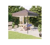 vidaXL Tente de réception pliable Taupe 3x3 m