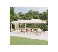 Tente de réception pliable Crème 3x6 m
