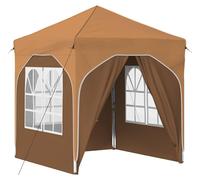 Tente de réception pliable vidaXL 192 x 192 x 245 cm, beige