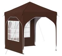 Tente de réception pliable vidaXL 192 x 192 x 245 cm, marron