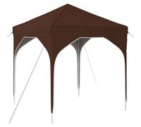 Tente de réception pliable vidaXL 194 x 194 x 245 cm, marron