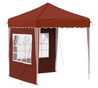 Tente de réception pliable vidaXL 195 x 195 x 245 cm, couleur terre cuite, tissu Oxford