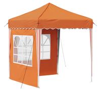Tente de réception pliable vidaXL 195 x 195 x 245 cm, orange, tissu Oxford