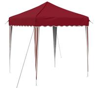 Tente de réception pliable vidaXL 195 x 195 x 245 cm, rouge bordeaux, tissu Oxford