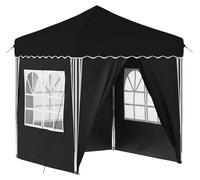 Tente de réception pliable vidaXL 195 x 195 x 245 cm, tissu Oxford noir