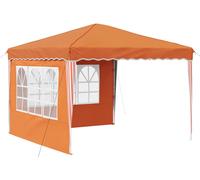 Tente de réception pliable vidaXL 288 x 288 x 245 cm, orange, tissu Oxford