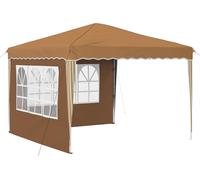 Tente de réception pliable vidaXL 288 x 288 x 245 cm, tissu Oxford beige