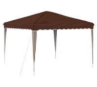 Tente de réception pliable vidaXL 288 x 288 x 245 cm, tissu Oxford marron