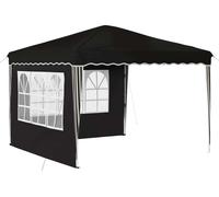 Tente de réception pliable vidaXL 288 x 288 x 245 cm, tissu Oxford noir