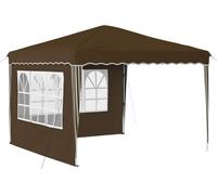 Tente de réception pliable vidaXL 288 x 288 x 245 cm, tissu Oxford taupe