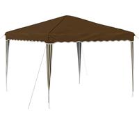 Tente de réception pliable vidaXL 288 x 288 x 245 cm, tissu Oxford taupe