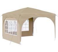 Tente de réception pliable vidaXL 290 x 290 x 245 cm, couleur crème