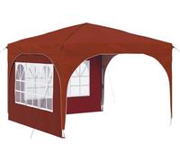 Tente de réception pliable vidaXL 290 x 290 x 245 cm, couleur terre cuite