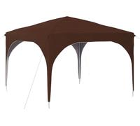 Tente de réception pliable vidaXL 290 x 290 x 245 cm, marron
