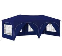 Tente de réception pliable vidaXL 575 x 288 x 245 cm, bleu, en tissu Oxford
