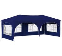 Tente de réception pliable vidaXL 575 x 288 x 245 cm, bleu, en tissu Oxford