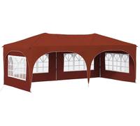 Tente de réception pliable vidaXL 575 x 288 x 245 cm, couleur terre cuite, tissu Oxford