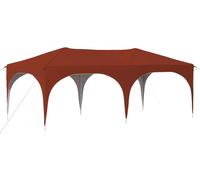 Tente de réception pliable vidaXL 575 x 288 x 245 cm, couleur terre cuite, tissu Oxford