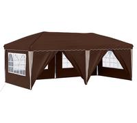 Tente de réception pliable vidaXL 575 x 288 x 245 cm, marron