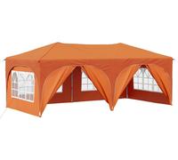 Tente de réception pliable vidaXL 575 x 288 x 245 cm, orange, tissu Oxford