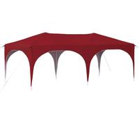 Tente de réception pliable vidaXL 575 x 288 x 245 cm, rouge bordeaux, tissu Oxford